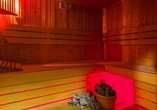 Entspannen Sie in der Sauna Ihres Hotels.