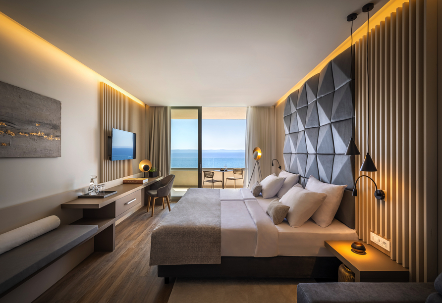 Beispiel eines Doppelzimmers Luxus Balkon Meerblick