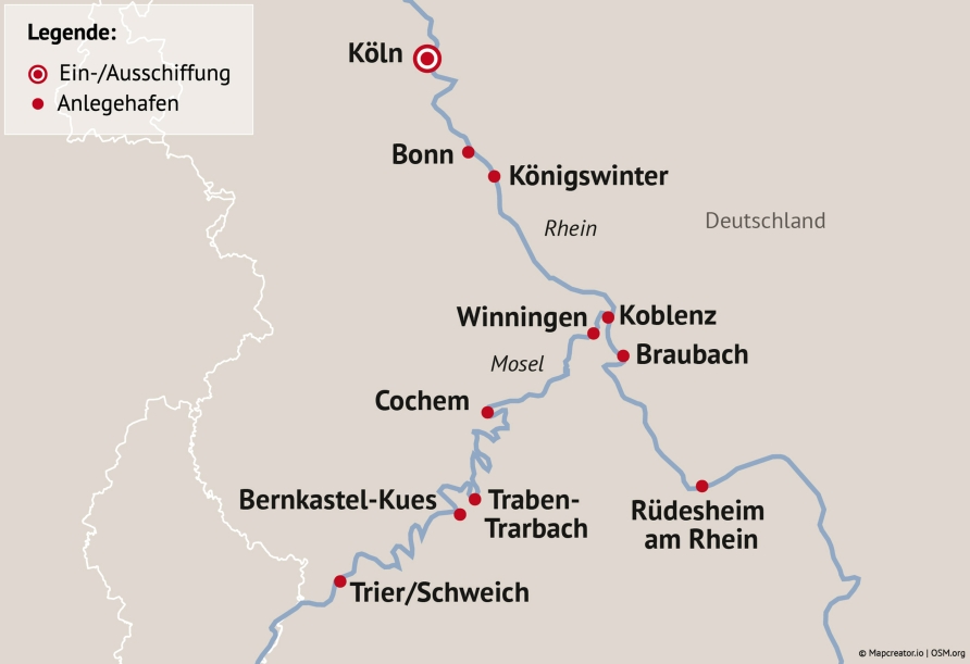 Ihre Reiseroute