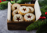 Linzer Plätzchen sind ein köstliches Mitbringsel Ihrer Reise.