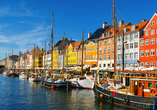 Der Hafen Nyhavn gehört zu den schönsten Flecken Kopenhagens.