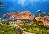Blick auf die Altstadt von Dubrovnik vom Berg Srd