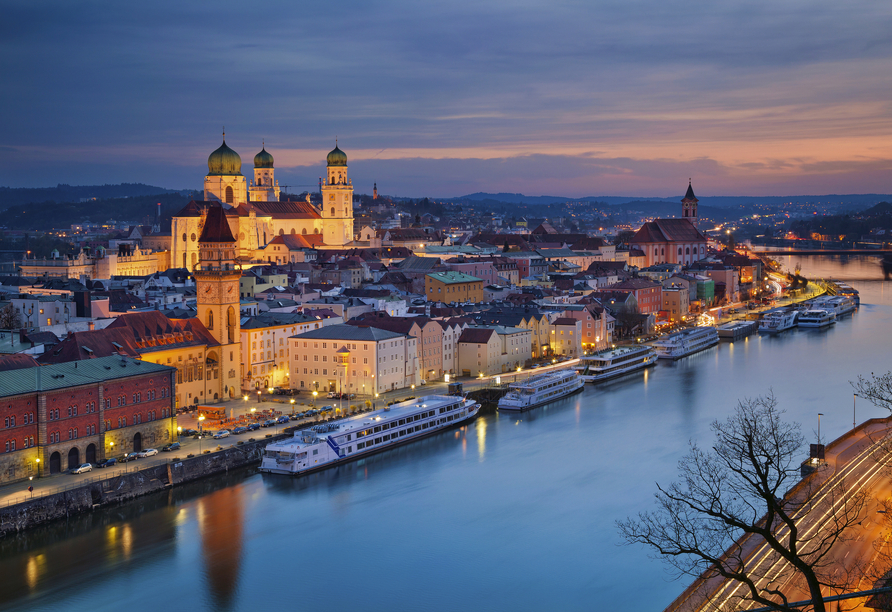 Die Drei-Flüsse-Stadt Passau erwartet Sie.