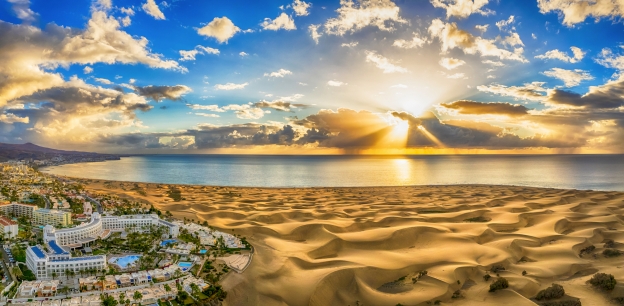 Freuen Sie sich auf Sonne satt und goldene Sandstrände – hier in Maspalomas.