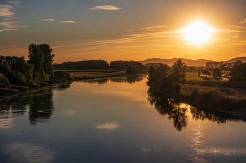 Sonnenuntergänge an der Weser