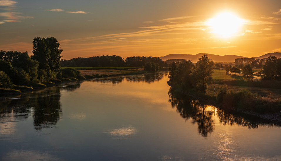 Sonnenuntergänge an der Weser