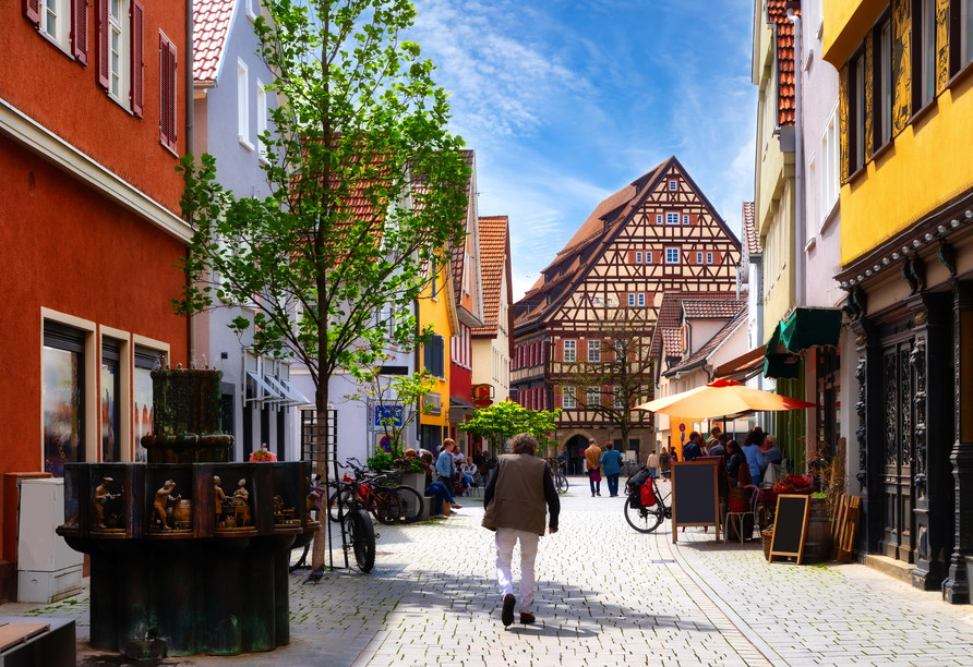 Bummeln Sie durch Reutlingens hübsche Altstadt.
