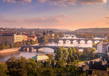 Blick über die tschechische Hauptstadt Prag