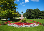 Der Kieler Schlossgarten mit dem Denkmal von Kaiser Wilhelm I.