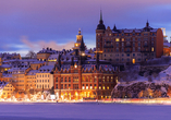 Im Winter ist Stockholm von einer zarten Schneedecke bedeckt – einfach zauberhaft!