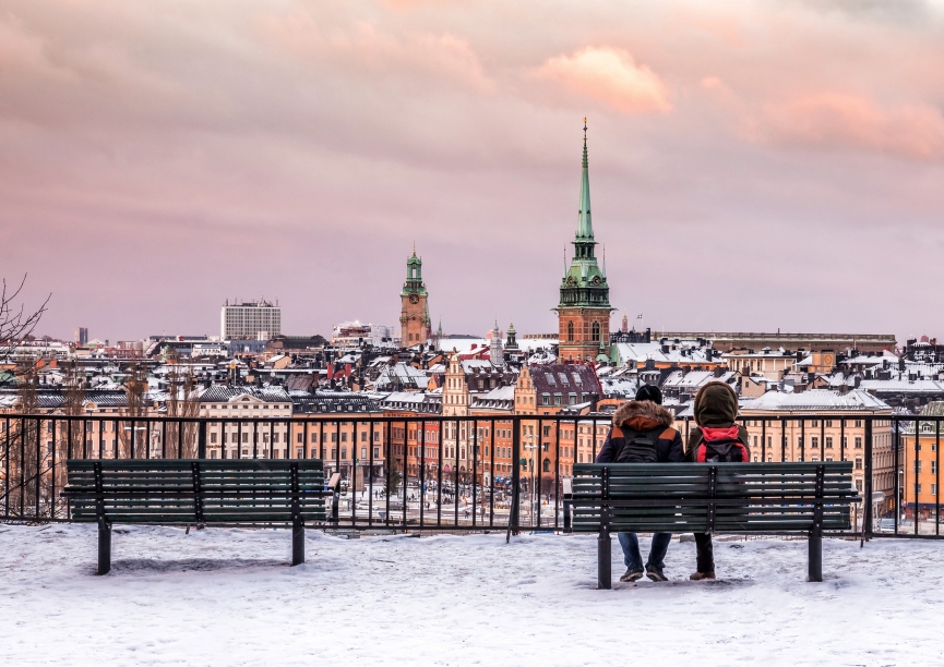 Blick auf die Stockholmer Altstadt Gamla Stan.