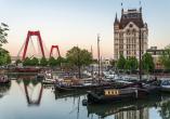 Der alte Hafen in Rotterdam ist ein historischer Ort.