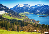 Der Schliersee liegt in unmittelbarer Nähe Ihres Hotels.