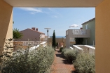 Blick auf die Studios im Resort