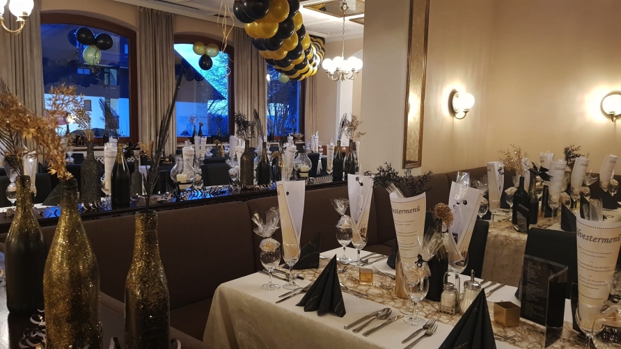 Festlich speisen können Sie im Restaurant des Hotels.