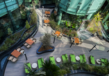Terrasse Ihres Al Khoori Sky Garden Hotels