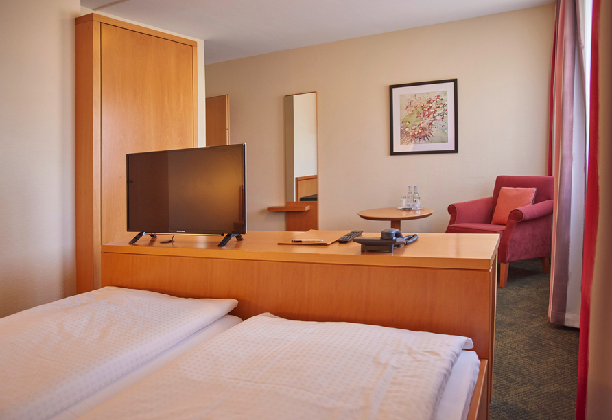 Weiteres Beispiel eines Doppelzimmers im Hotel Eisbach