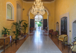 Die Lobby des Hotels Antico Monastero