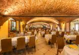 Das gemütliche Restaurant im Hotel Antico Monastero