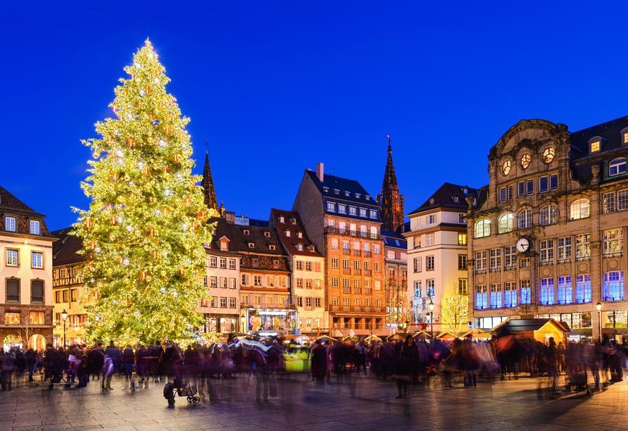 Der Weihnachtsmarkt in Straßburg ist einer der ältesten in Europa. 