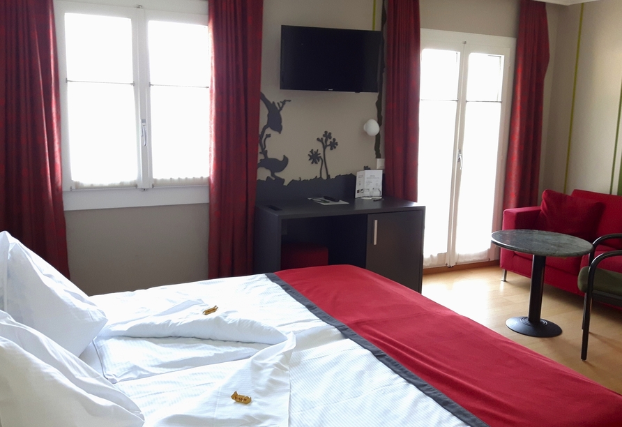 Beispiel eines Komfortzimmers im Hotel Central am See