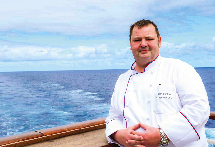 Fritz Pichler ist verantwortlich für die Kulinarik an Bord der Phoenix Flotte.