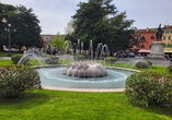 Ein wunderschönes Fotomotiv: der Brunnen Fontana di Piazza Brà in Verona
