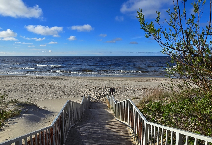 Ihr Wydma Resort heißt Sie, nur ca. 200 m vom wunderschönen Sandstrand der Polnischen Ostsee entfernt, willkommen!
