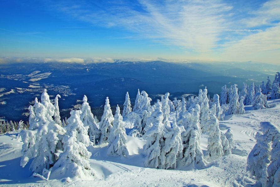 Winterlandschaft am Großen Arber im Bayerischen Wald