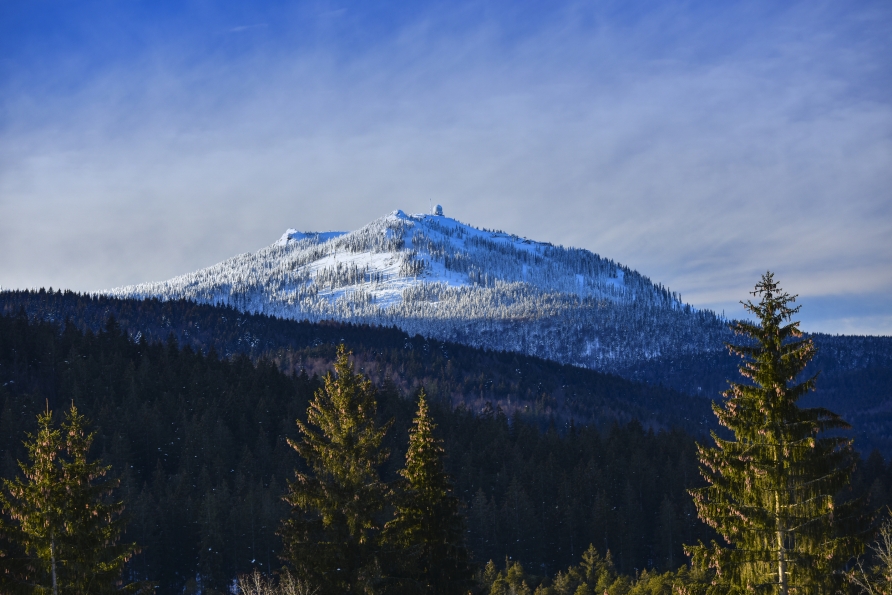Wunderschöner Blick auf den Großen Arber, den höchsten Berg des Bayerischen Waldes