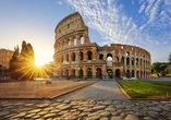 Das Kolosseum in Rom entführt Sie in die Geschichte der Römer.