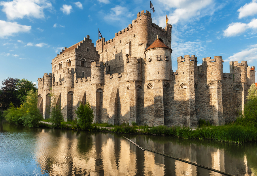 Die Burg Gravensteen in Gent ist ein spannendes Ausflugsziel. 
