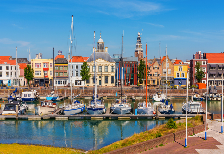 Die Hafenstadt Vlissingen erwartet Sie an der Mündung der Westerschelde auf der Halbinsel Walcheren.