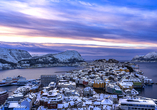 Ålesund in den Wintermonaten