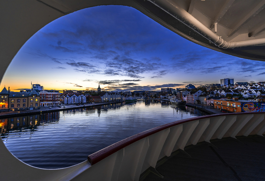 Ihr Blick bei der Einfahrt in Stavanger