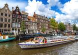 Ihre Reise mit Rad und Schiff startet und endet in Amsterdam.