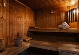 Zum Wellnessbereich des Hotel Do Canal gehört auch eine Sauna.