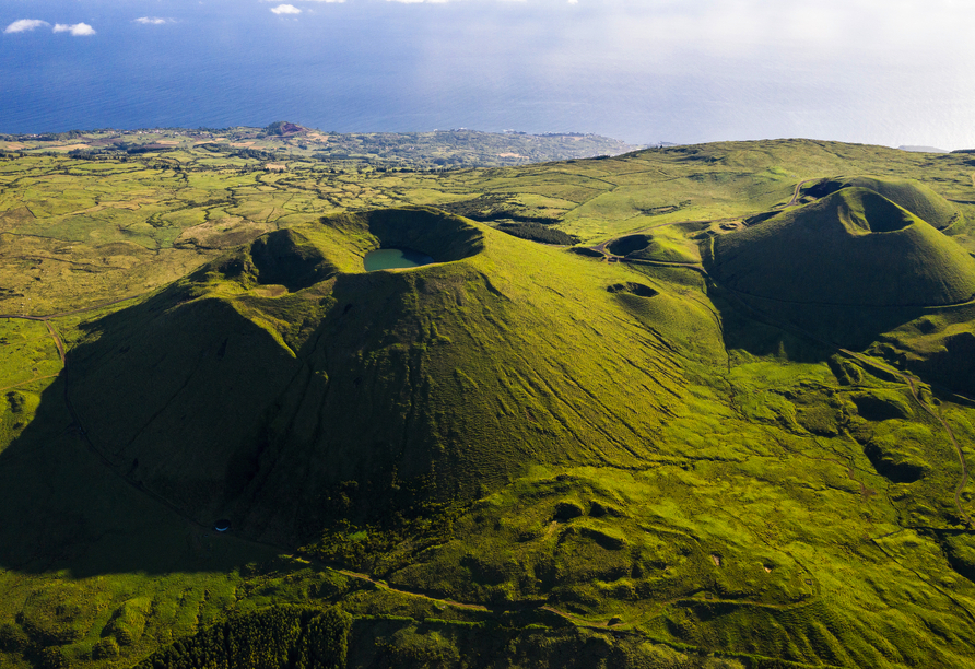 Die grüne Vulkanlandschaft auf der Insel Pico ist wunderschön!
