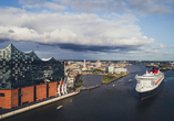 In Hamburg beginnt und endet Ihre Kreuzfahrt mit der Queen Mary 2.