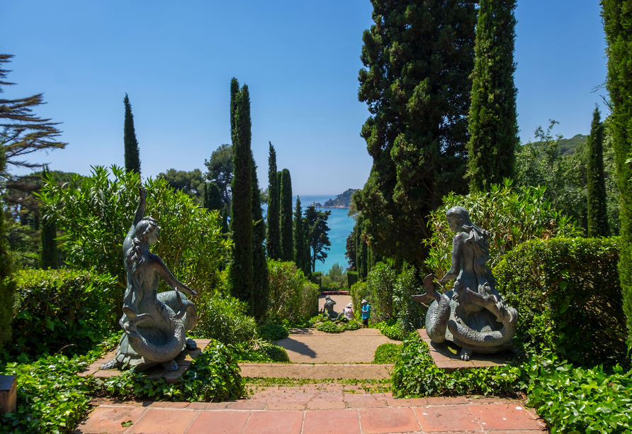 Die romantischen Gärten von Santa Clotilde gehören zu den schönsten Plätzen in Ihrem Urlaubsort Lloret de Mar.