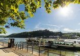 Eine malerische Schifffahrt auf dem Rhein von Boppard nach Koblenz ist für Sie im Reisepreis inkludiert.