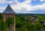 Unternehmen Sie einen Ausflug zur Burgruine in Klöch und genießen Sie die Aussicht ins Grüne.