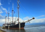 Das Segelschiff Leafde fan Fryslân – der einzige Viermastschoner in niederländischen Gewässern.