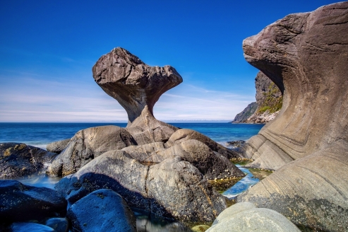 Der Kannesteinen in Måløy ist absolut sehenswert.