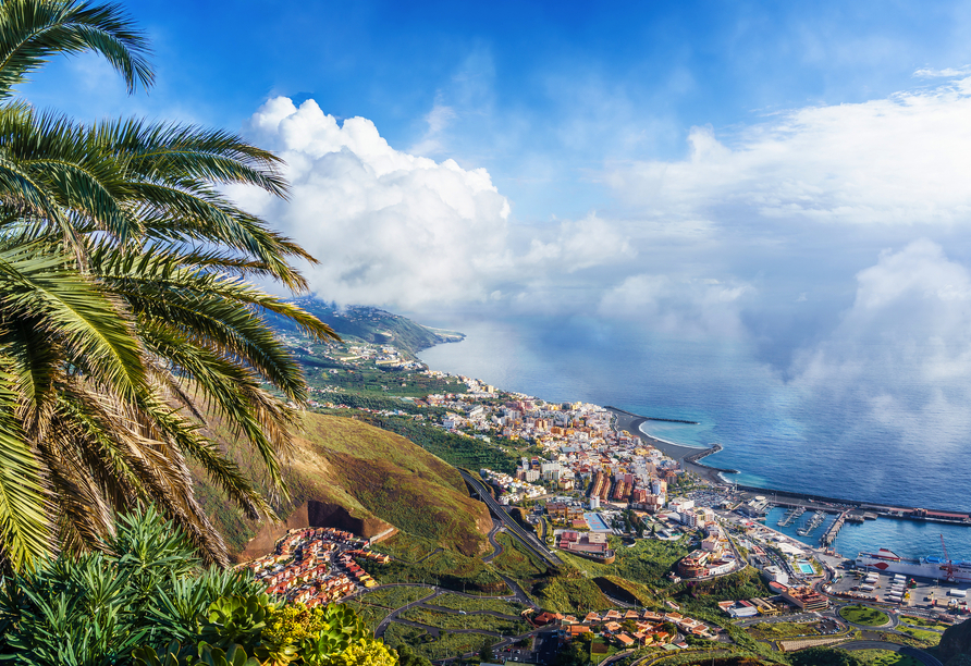Atemberaubende Aussicht auf Santa Cruz de la Palma