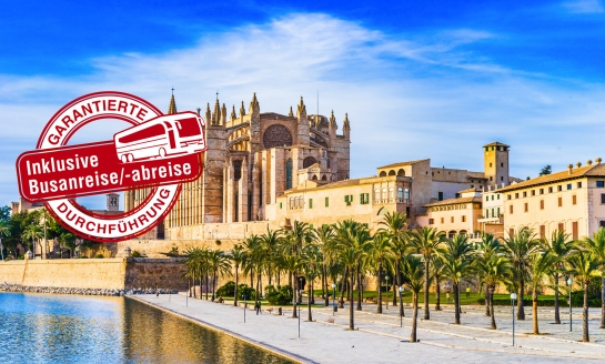 Freuen Sie sich auf tolle Stationen während Ihrer Kreuzfahrt: z.B. Palma de Mallorca.
