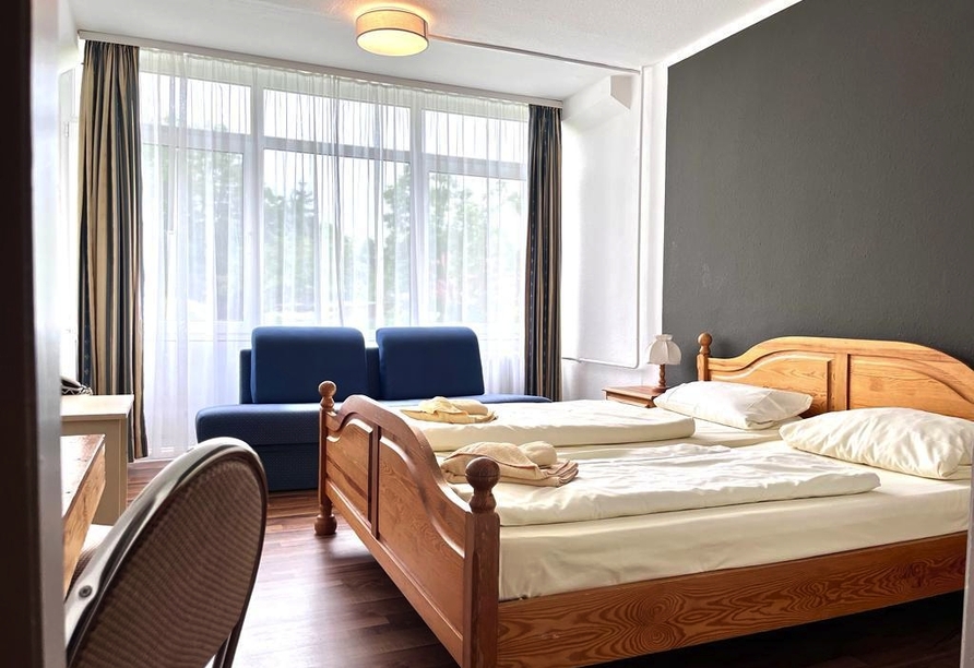 Beispiel eines Doppelzimmers des Landhotel Harz