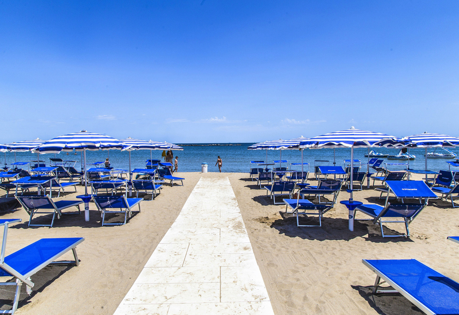 Der Strand von Rimini