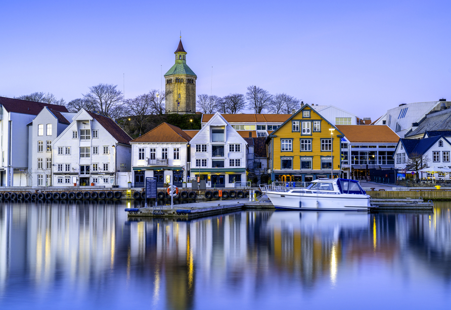 Nächster Halt: Stavanger mit seinem bunten Hafen.