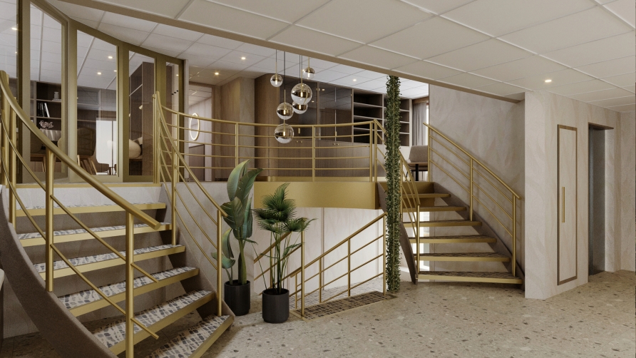 Die Lobby an Bord von DCS Amethyst 1